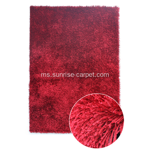 Polyester Thick &amp; Thin Benang Mix Carpet Rug